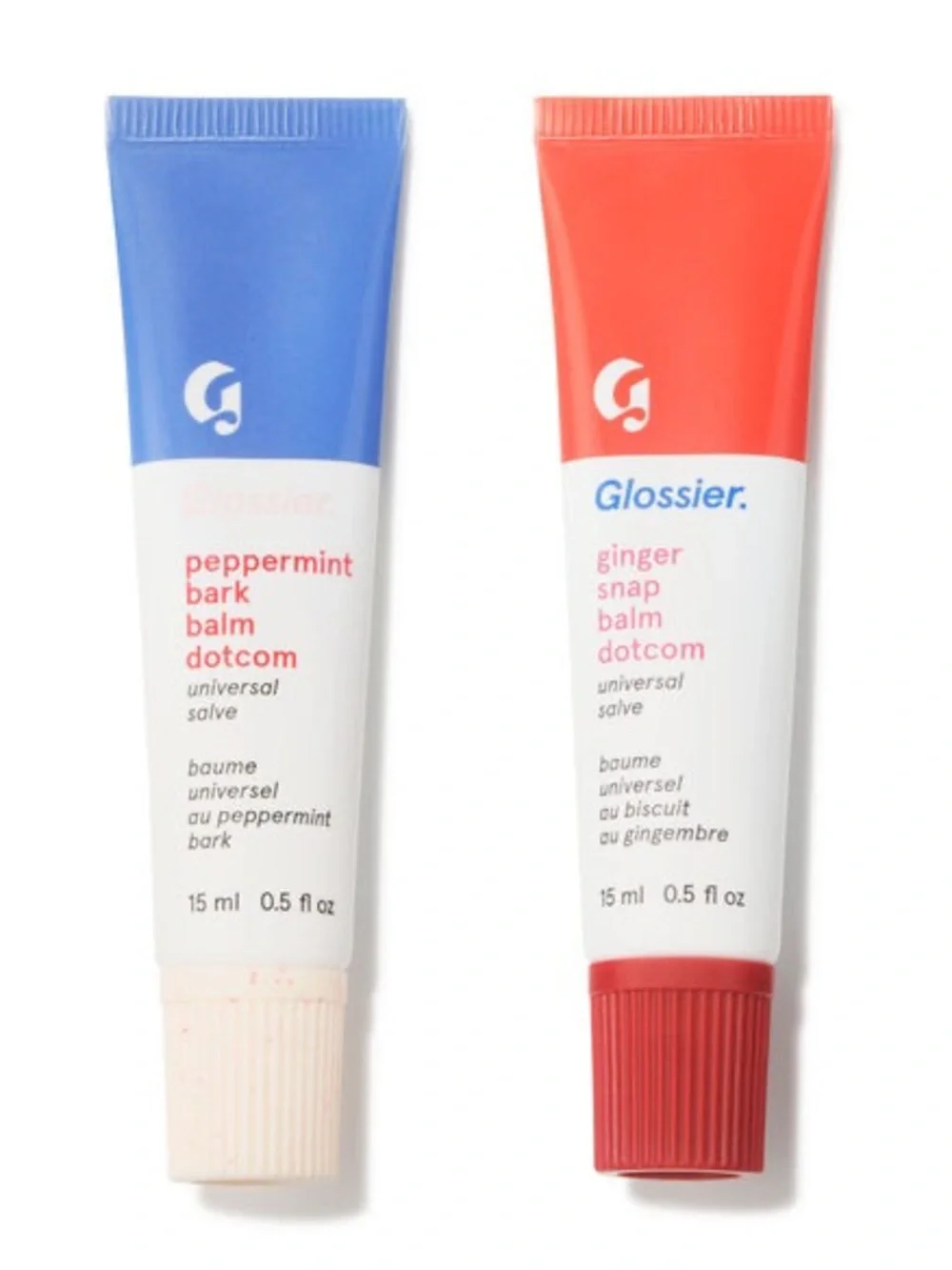 Glossier Sugar + Spice Balm Dotcom Duo - Peppermint Bark & Ginger Snap Lip BDC - Picture 2 of 9